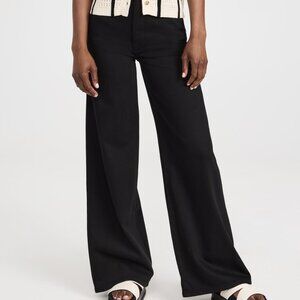 DL1961 Hepburn Wide Leg High Rise Jean in Black - LIKE NEW